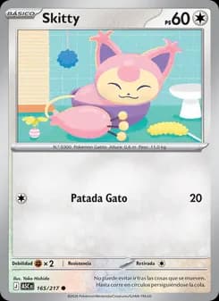 Skitty card in Spanish