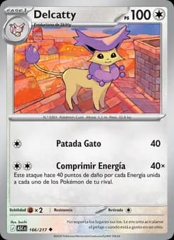 Delcatty card in Spanish