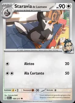 Staravia de Laureano card in Spanish