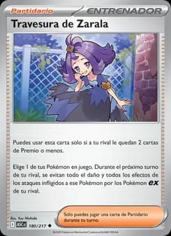 Travesura de Zarala card in Spanish