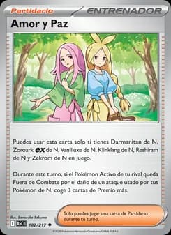 Amor y Paz card in Spanish
