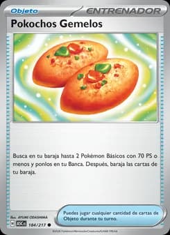 Pokochos Gemelos card in Spanish