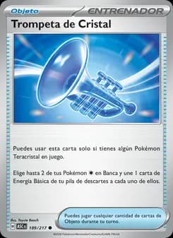 Trompeta de Cristal card in Spanish
