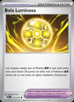 Bola Luminosa card in Spanish