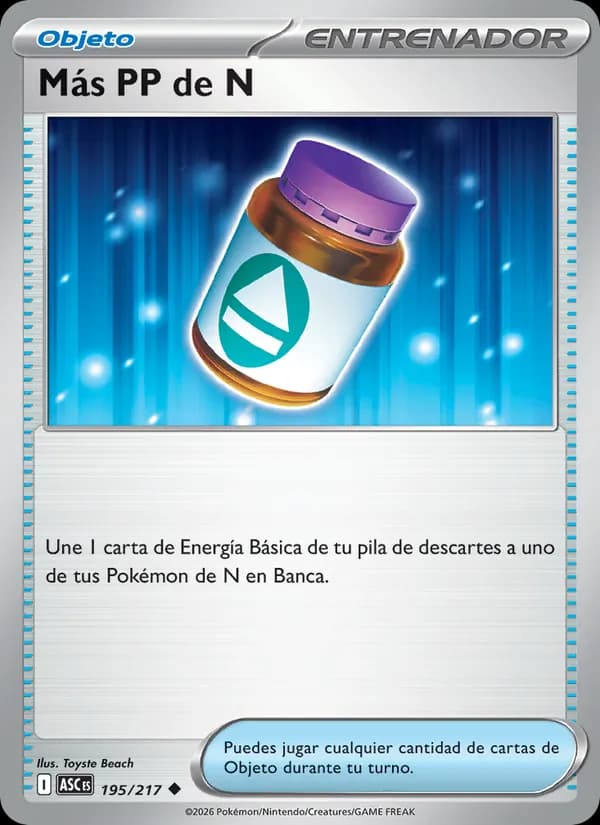 Más PP de N card in Spanish