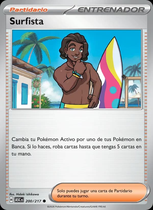 Surfista card in Spanish