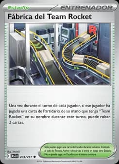 Fábrica del Team Rocket card in Spanish