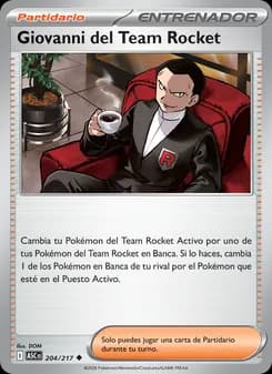 Giovanni del Team Rocket card in Spanish