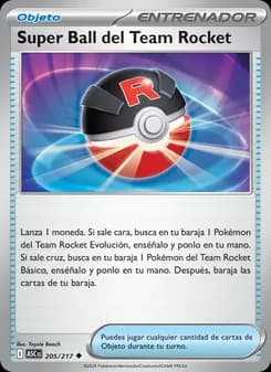 Super Ball del Team Rocket card in Spanish