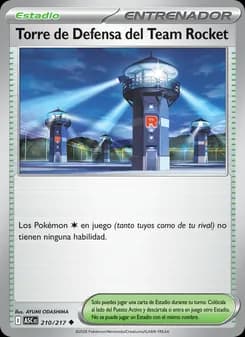 Torre de Defensa del Team Rocket card in Spanish