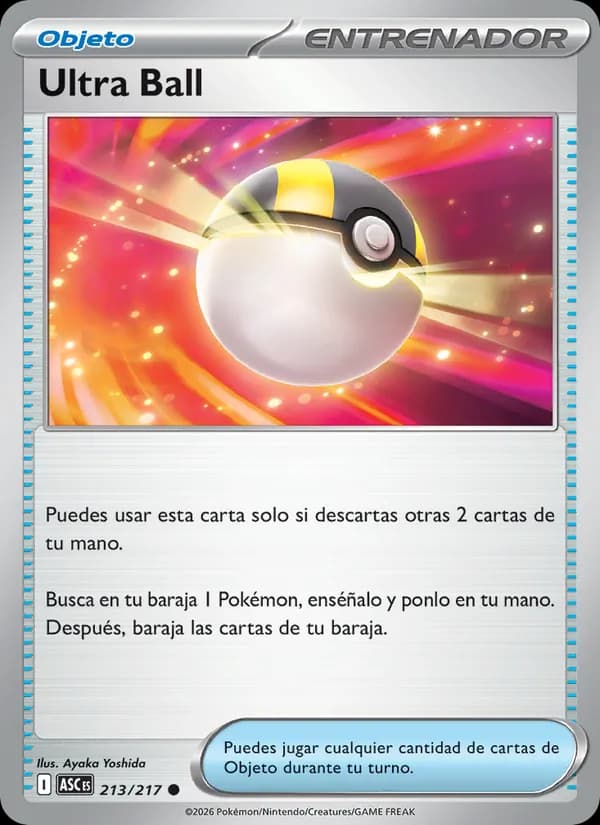 Ultra Ball card in Spanish