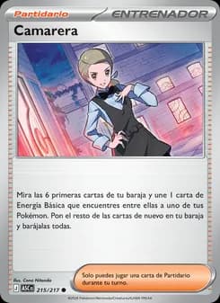 Camarera card in Spanish