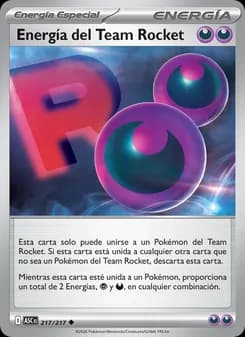 Energía del Team Rocket card in Spanish