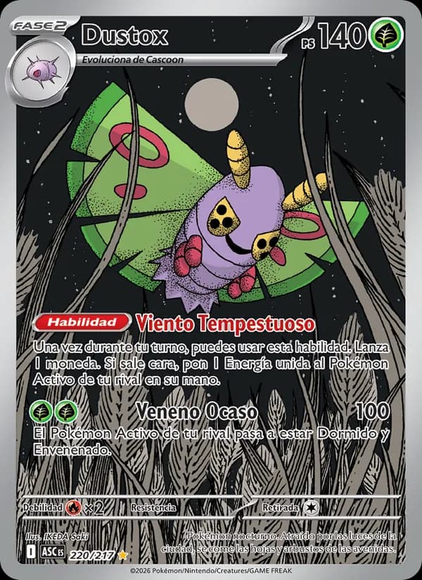 Dustox card in Spanish