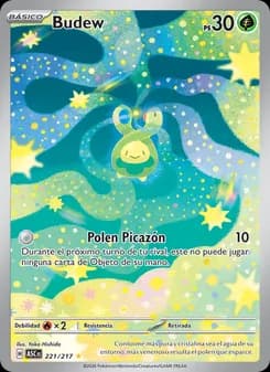 Budew card in Spanish