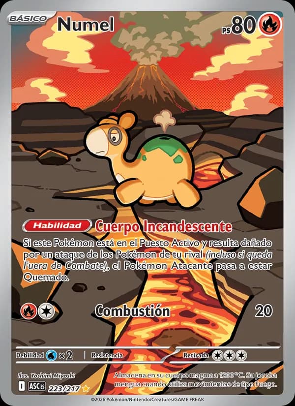 Numel card in Spanish