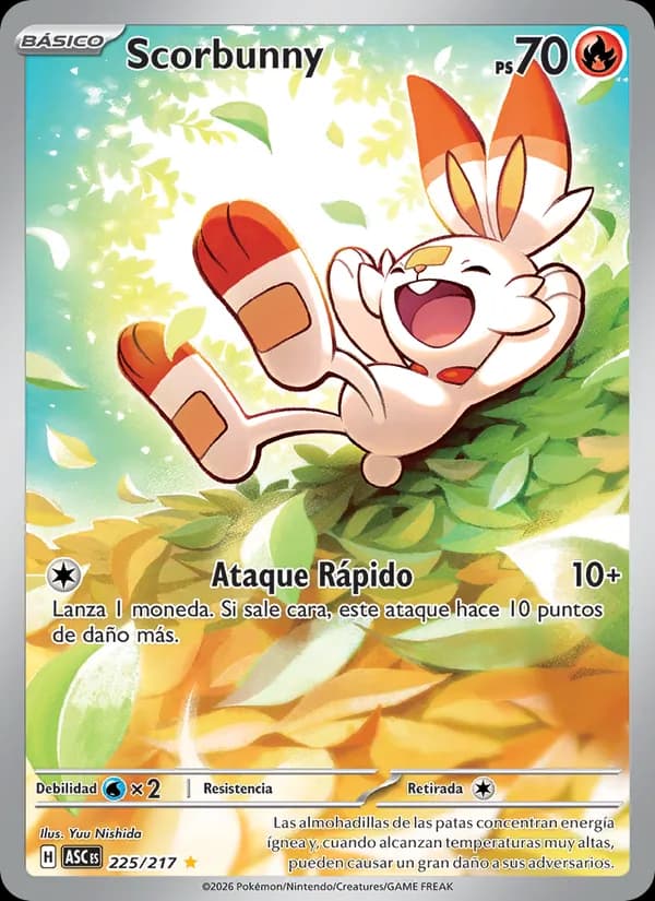 Scorbunny card in Spanish