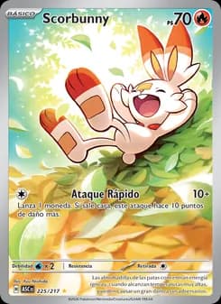 Scorbunny card in Spanish