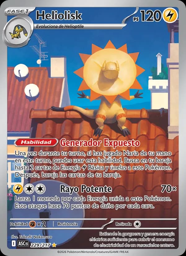 Heliolisk card in Spanish