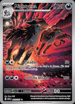 Mightyena card in Spanish