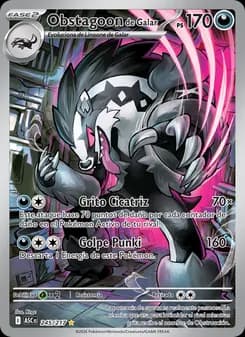 Obstagoon de Galar card in Spanish