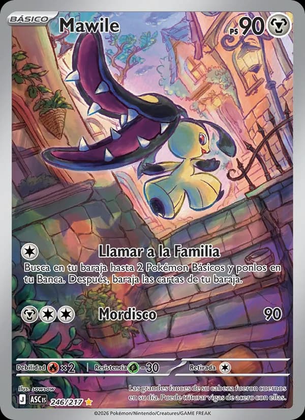 Mawile card in Spanish