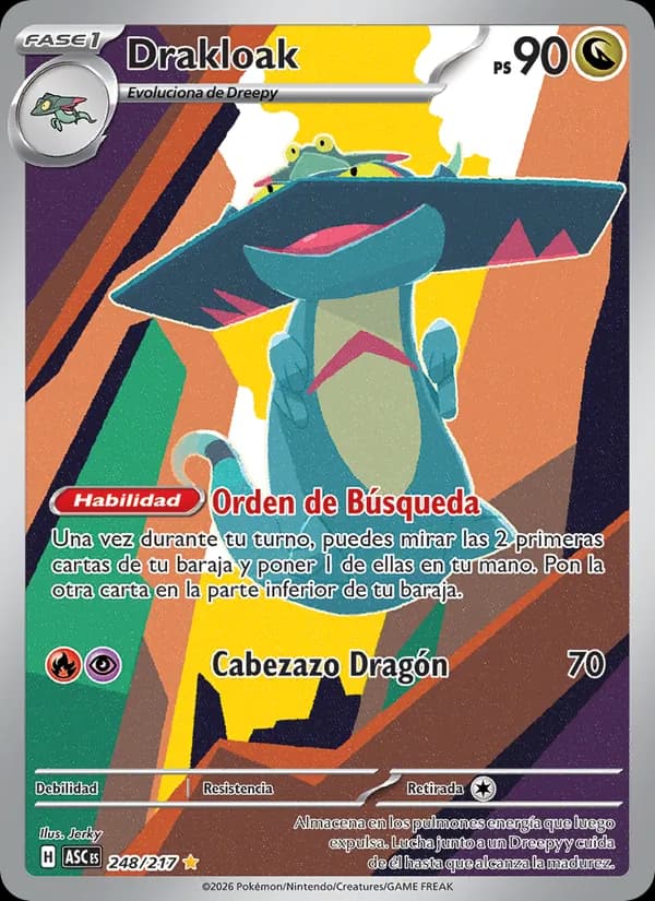 Drakloak card in Spanish