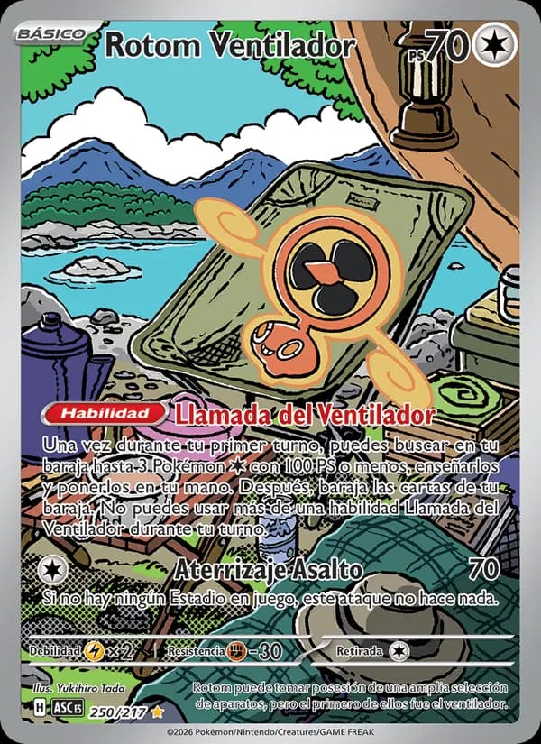 Rotom Ventilador card in Spanish