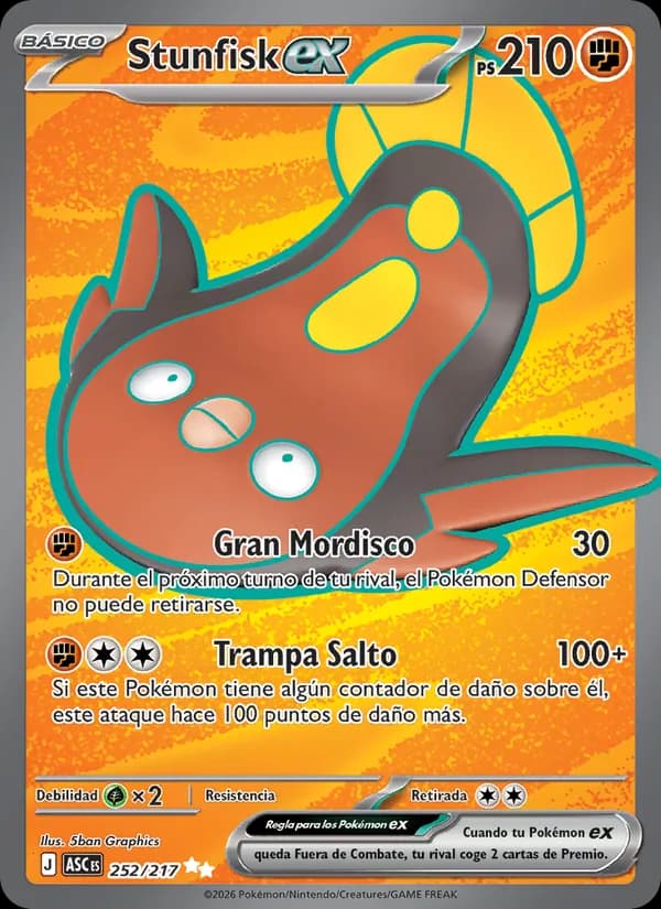 Stunfisk ex card in Spanish
