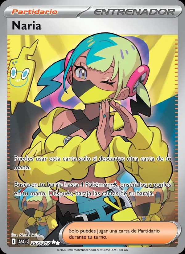 Naria card in Spanish