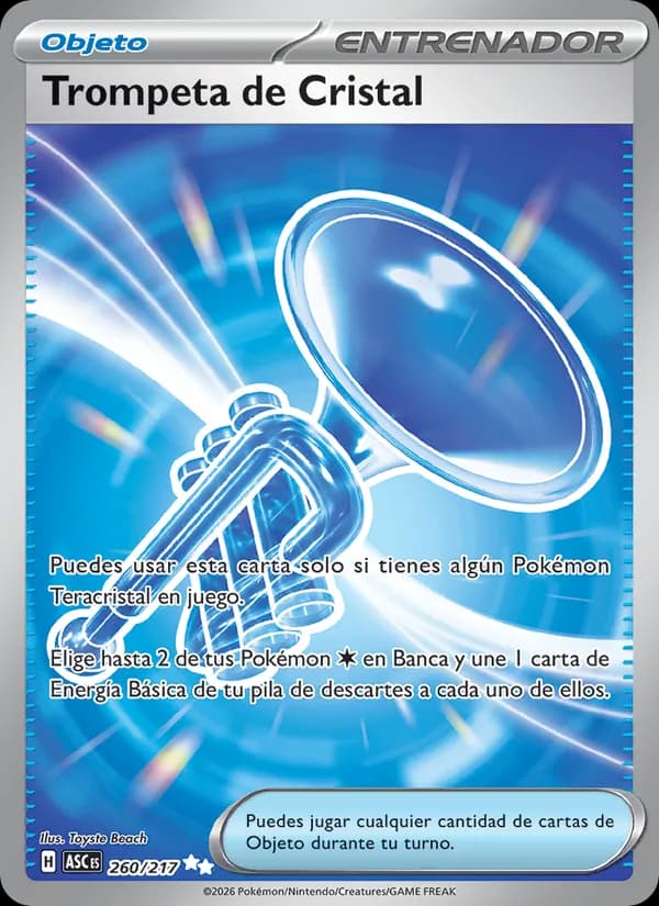 Trompeta de Cristal card in Spanish