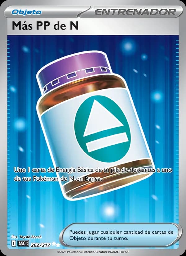 Más PP de N card in Spanish