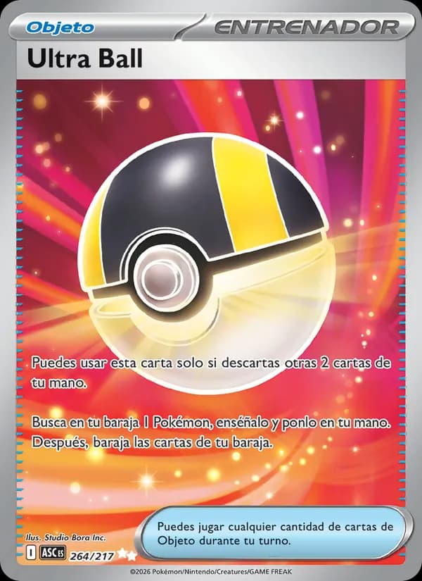 Ultra Ball card in Spanish