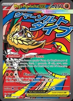 Mega-Hawlucha ex card in Spanish