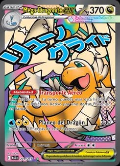Mega-Dragonite ex card in Spanish