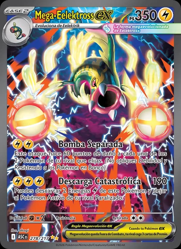 Mega-Eelektross ex card in Spanish