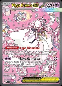 Mega-Diancie ex card in Spanish