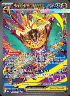 Mega-Hawlucha ex card in Spanish
