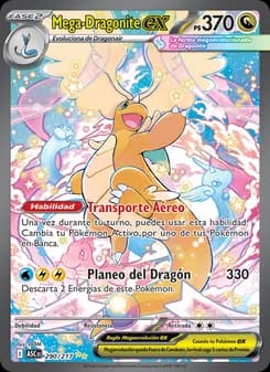 Mega-Dragonite ex card in Spanish