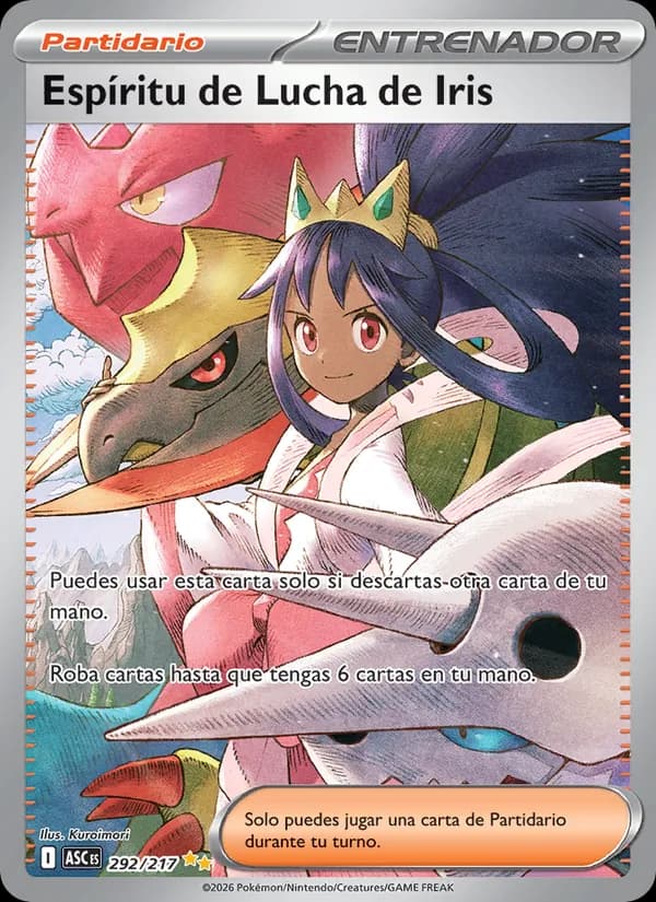 Espíritu de Lucha de Iris card in Spanish