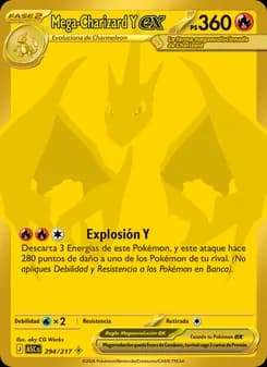 Mega-Charizard Y ex card in Spanish