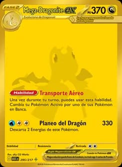 Mega-Dragonite ex card in Spanish