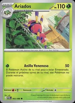 Ariados card in Spanish