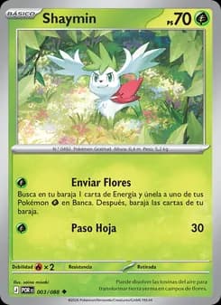Shaymin card in Spanish