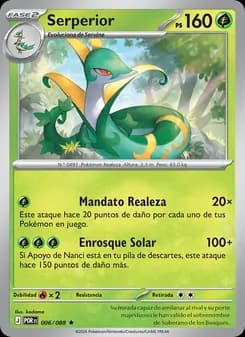 Serperior card in Spanish