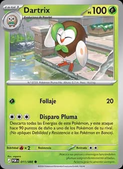 Dartrix card in Spanish