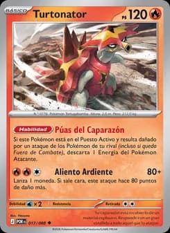 Turtonator card in Spanish