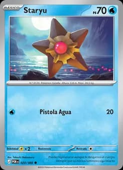 Staryu card in Spanish