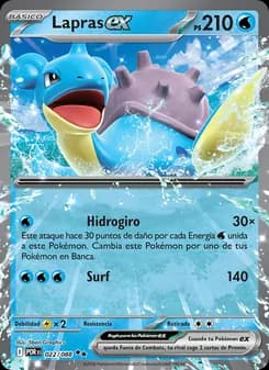 Lapras ex card in Spanish