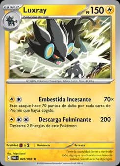 Luxray card in Spanish